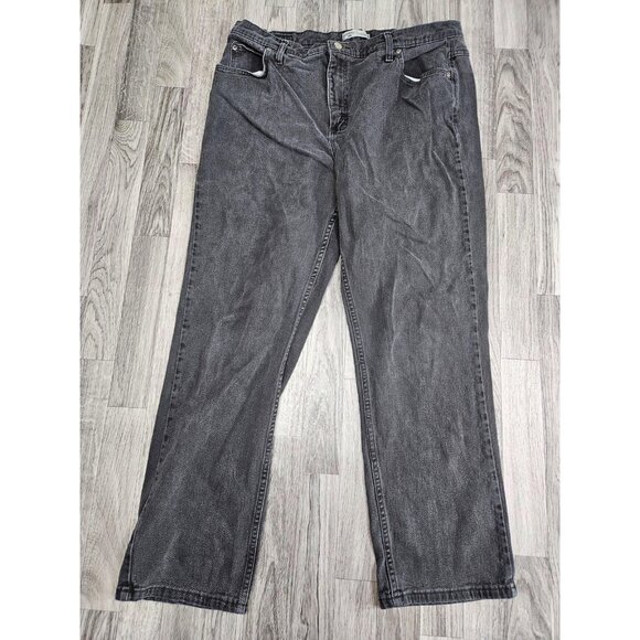 (3/$35) Riders by Lee Jeans Womens 18M Black Relaxed Fit Straight Leg Denim - Picture 1 of 13